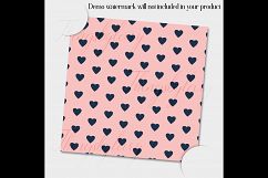 12 Bakery Digital Papers in Indigo and Blush Pink Color Product Image 3