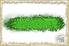 Lime Green Glitter Greenery Digital Clipart Brush Stroke - 24 of beautiful PNG files Product Image 11