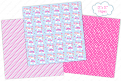 Unicorn Digital Papers, Cute Unicorn Patterns Product Image 4