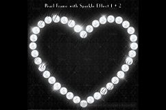 102 Pearl Heart Frame Clip Arts, Heart Frames, Pearl Frames Product Image 4