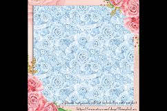 100 Seamless Watercolor Wedding Rose Boutique Digital Papers Product Image 3