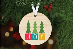 Joy SVG - Christmas SVG Cut File - DXF PNG EPS JPG PDF AI Product Image 5