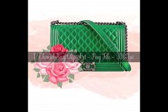 12 Painted Separated Luxury Bag Clip Arts, Fashion Clip Arts Product Image 5