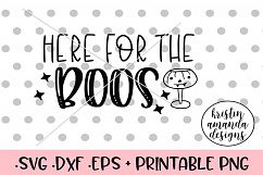 Here for the Boos Halloween Fall SVG DXF EPS PNG Product Image 1