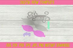 Mermaid Ursula Inspired, Sea Witch, Wicked Hair bow Template Product Image 3