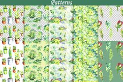 Watercolor Succulents Clip Art Set Product Image 7