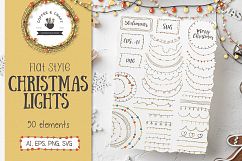 Flat Style Christmas Lights Product Image 1