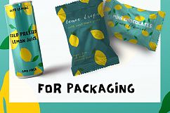 Lemon Seamless Vector Patterns Pack Product Image 3