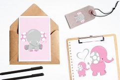 Girl Elephants graphics and illustrations Product Image 4