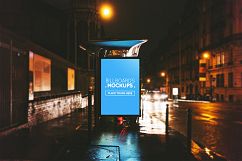 Billborad Mockup at Night Vol.2 Product Image 4