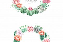 Watercolor Cactus and Succulents Collection Product Image 4