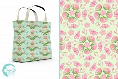 Country Garden patterns, Shabby Chic Papers, Soft and bright pink floral pattern, Spring paper, commercial use, AMB-1063 Product Image 5