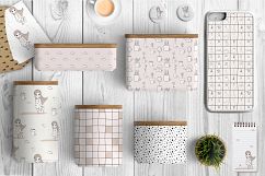 Cute vector pots and patterns Product Image 4