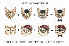 Watercolor Cats.Animal creator Product Image 4
