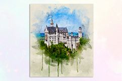Castles Watercolor for Print Product Image 6