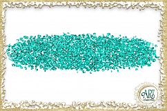 Teal Aqua Glitter Brush Strokes 24 PNG Aquamarine clipart Splashes  Product Image 20