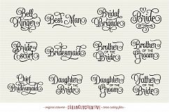 Big Bridal Bundle - Wedding Party 47 ENTOURAGE words cutfile Product Image 4