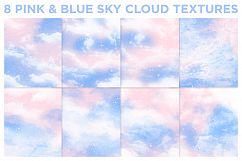 Sky Cloud Textures Pink and Blue Product Image 2