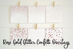 Rose Gold Glitter Confetti Overlays Product Image 1