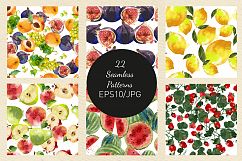 Watercolor fruits and berries Product Image 4