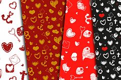24 Valentine Seamless Patterns Product Image 3