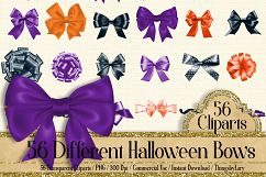 56 Halloween Bows and Ribbons Clip Arts PNG Transparent Product Image 1