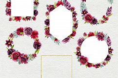 Animals and watercolor flowers Product Image 5