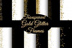 Transparent Gold Glitter Frames  Product Image 3