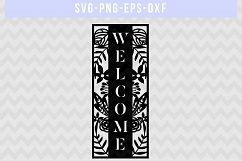 Welcome SVG Cut File, Door Hanger, Welcome Sign, DXF EPS PNG Product Image 4