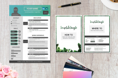 Modern Resume Template - CREATIVE - Professional CV Template for Word (A4 Format) *fully customizable* Product Image 4