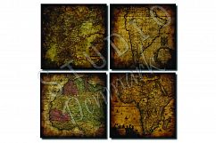 Distressed Old Maps - Vintage Digital Paper Product Image 3