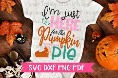 I&#039;m just here for the pumpkin pie SVG DXF PDF PNG Product Image 2