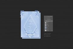 Blue Sky Dragonfly Wedding Invitation Product Image 3