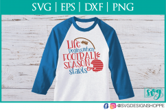 Life Begins When Football Starts, SVG, SVG file for Cricut, Product Image 1