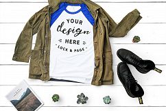 T-Shirt Mockup Mega Bundle Fall Winter Bella Canvas 3001 Product Image 25