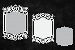 Bundle big set wedding invitations svg laser cut templates Product Image 11