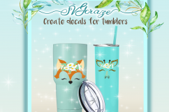 Animal Face Bundle Elephant Fox Giraffe Cat Penguin Unicorn Product Image 6