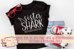 Sister Shark SVG, DXF, AI, EPS, PNG, JPEG Product Image 1