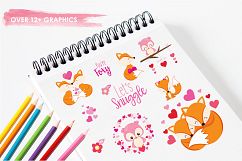 Valentine Foxes graphics and illustrations Product Image 3