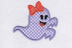 Funny Halloween Ghost Girl 2 Embroidery Design Product Image 2