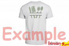 Split Kitchen Designs for Embroidery Machine Instant Download Commercial Use digital file 4x4 5x7 hoop icon symbol sign Utensils Cooking 57b Product Image 2