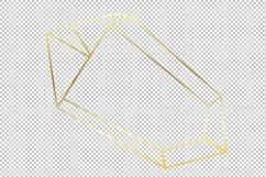 Vector Set of Luxury Golden Crystal Shapes Product Image 6