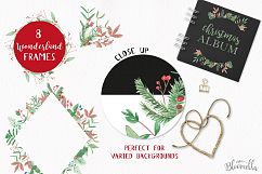 Wonderland Xmas Holly Winter Watercolor Festive Hand Painted Product Image 7