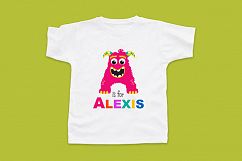 Monster Alphabet Clipart, ABC Letters - Vector Clipart Product Image 2