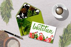 Palm tree PNG watercolor set Product Image 7