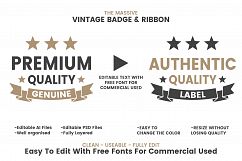 36 VINTAGE BADGE &amp; RIBBON Vol.1 Product Image 2
