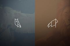 17 Geometric Animal Icons and Logos Product Image 6
