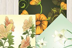 flower days pattern digital papers, embellishment flower pattern, digital papers, high quality 300 dpi, 12 x 12 inch , and 8.5 x 11 inch Product Image 2