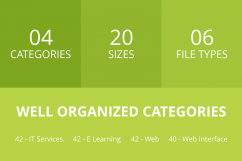 166 Web Glyph Inverted Icons Product Image 3