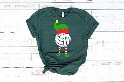 Elf Volleyball Christmas svg merry christmas 1036s Product Image 1